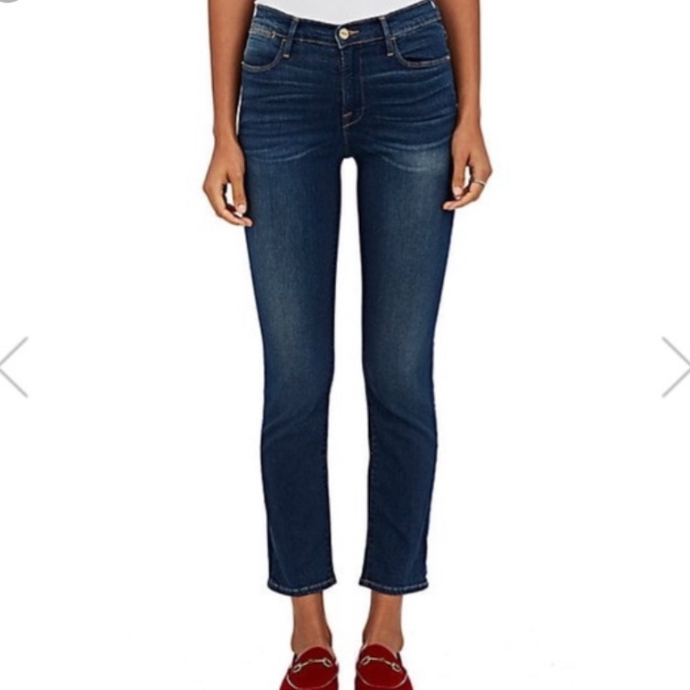 FRAME Le High Straight Jean in size 25